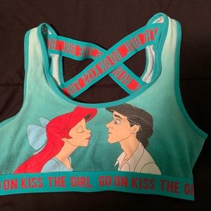 Disney little mermaid sports bra